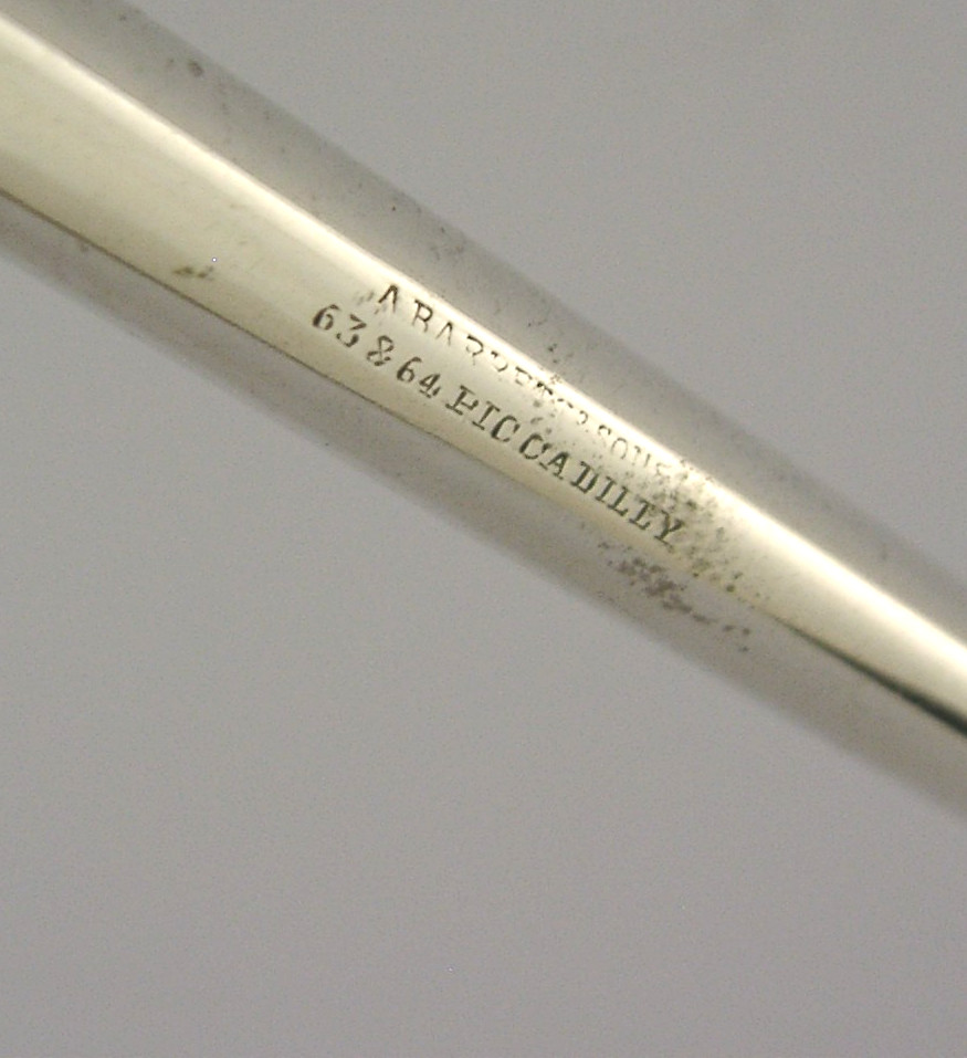 RARE ENGLISH STERLING SIVER BLOWPPIPE CANDLE SNUFFER 1894 ANTIQUE SAMPSON MORDAN