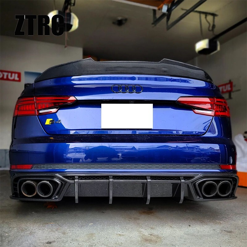 Carbon Fiber Trunk Wing Spoiler For AUDI A4 S4 B9 B9.5 sedan 2017-2024