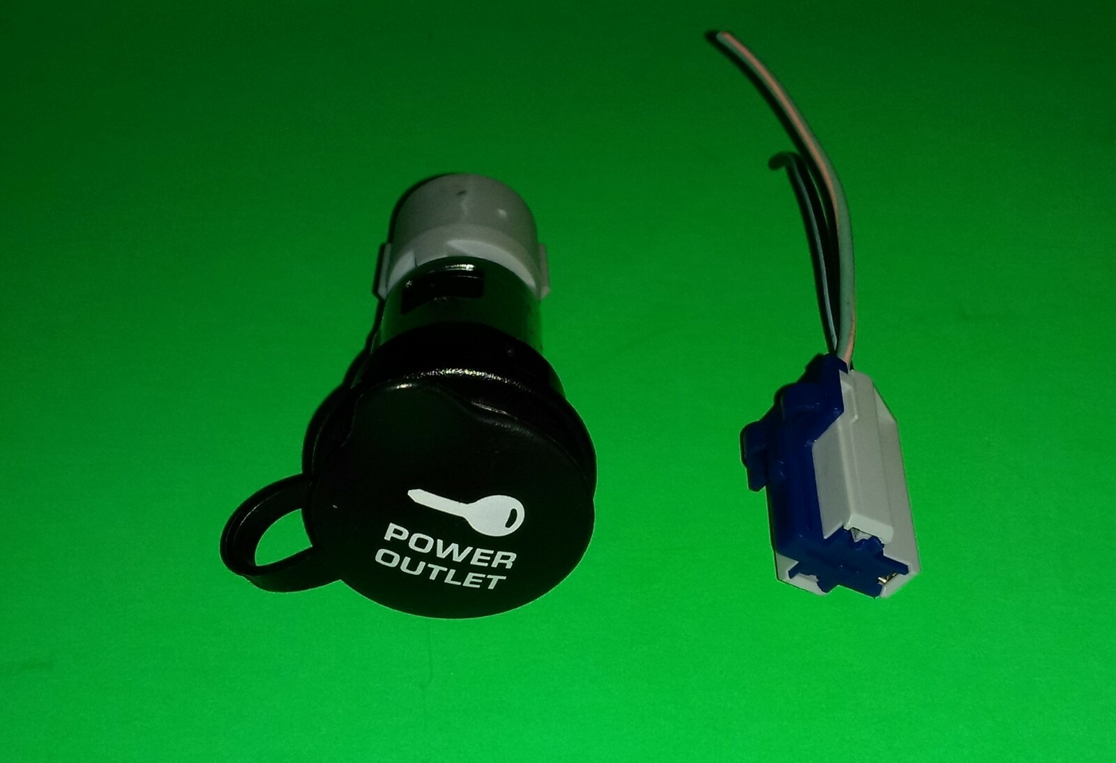 OEM Dodge Jeep Chrysler Mopar Power Outlet Cigarette Lighter Key Logo Cover