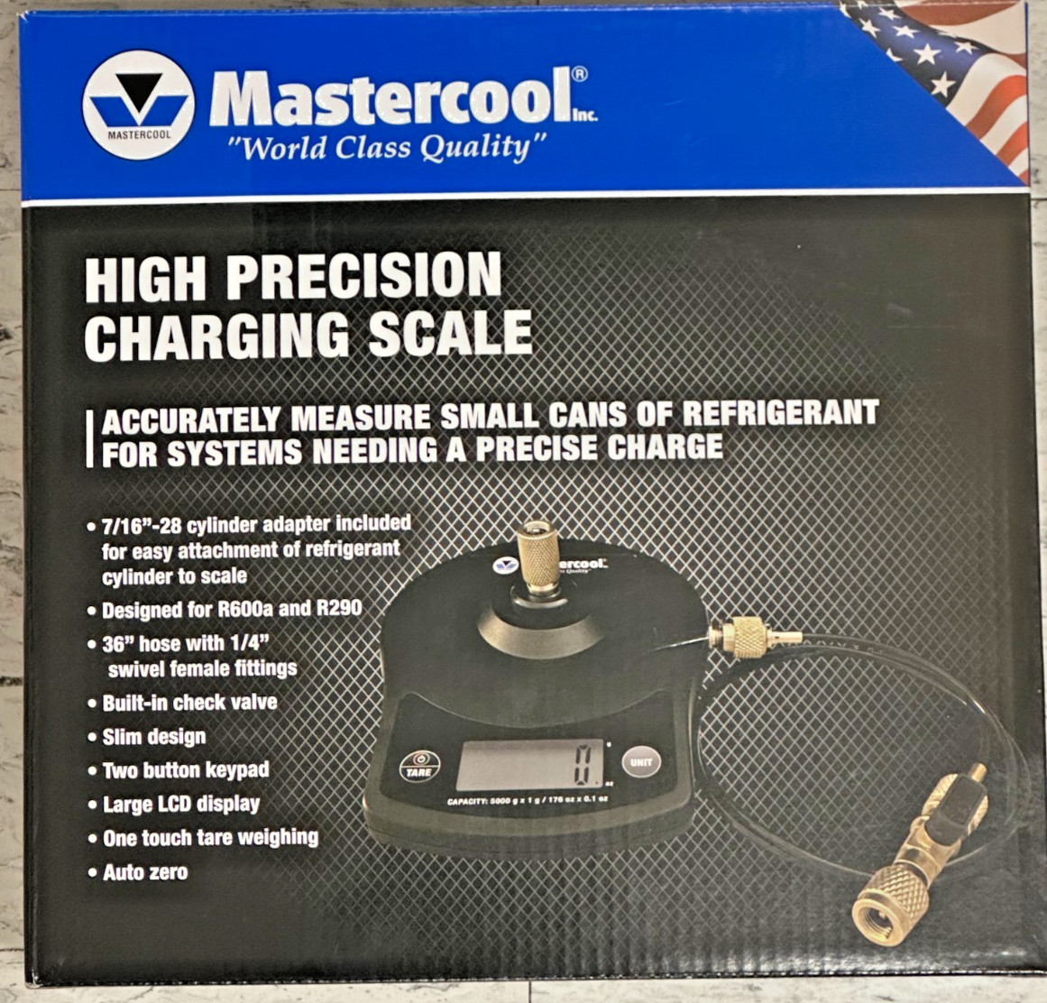 Mastercool 98201 High Precision Refrigerant Charging Scale for R290 & R600a