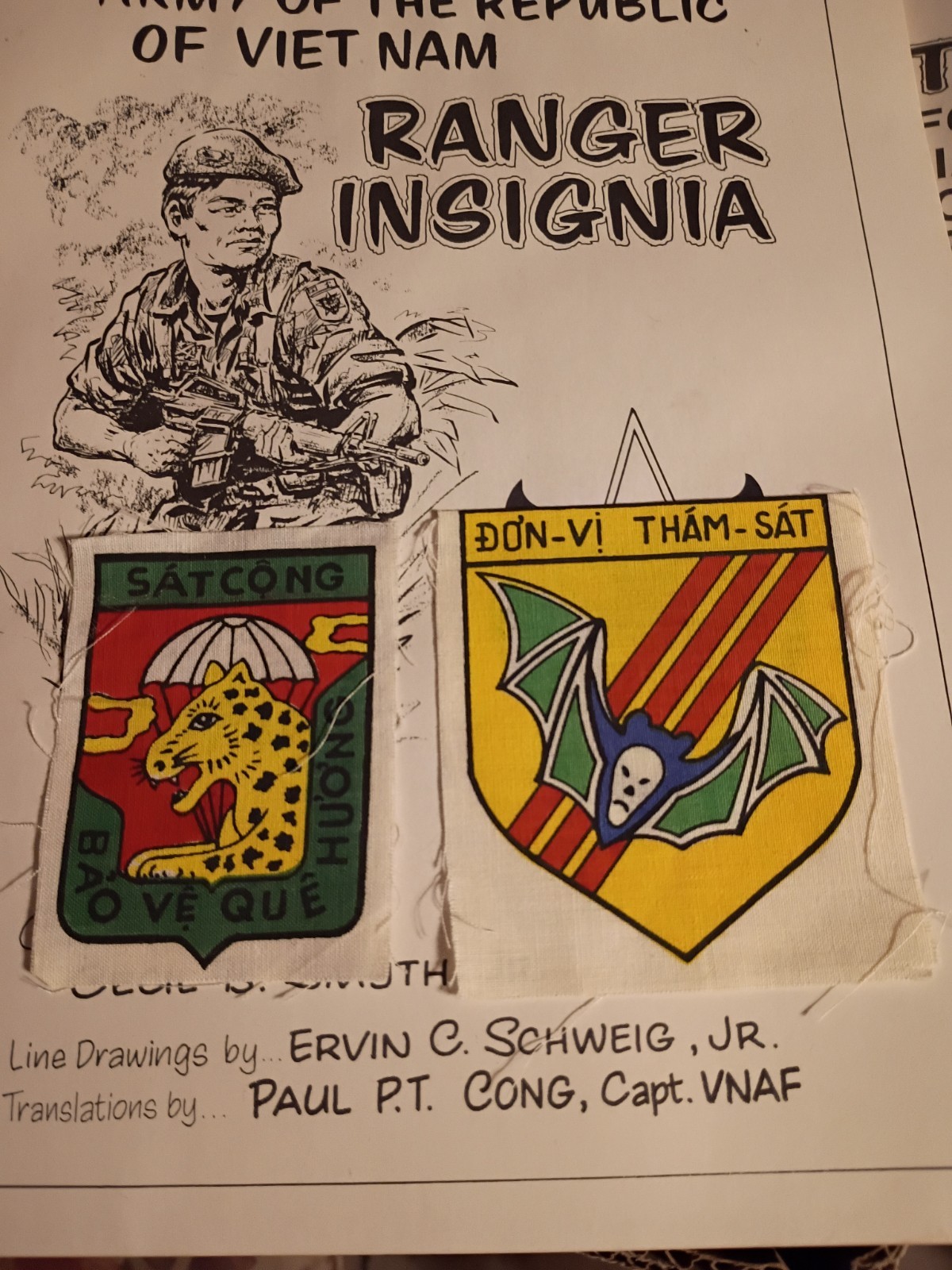 REPRO Vietnam War ARVN South Vietnamese Army Patches Adviser