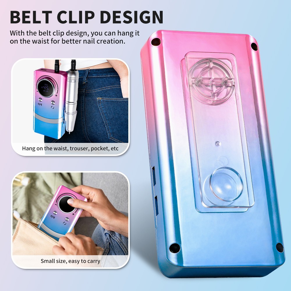 ANRLO V4 45000RPM Electric Nail Drill File Professional, Nail File Machine Kit