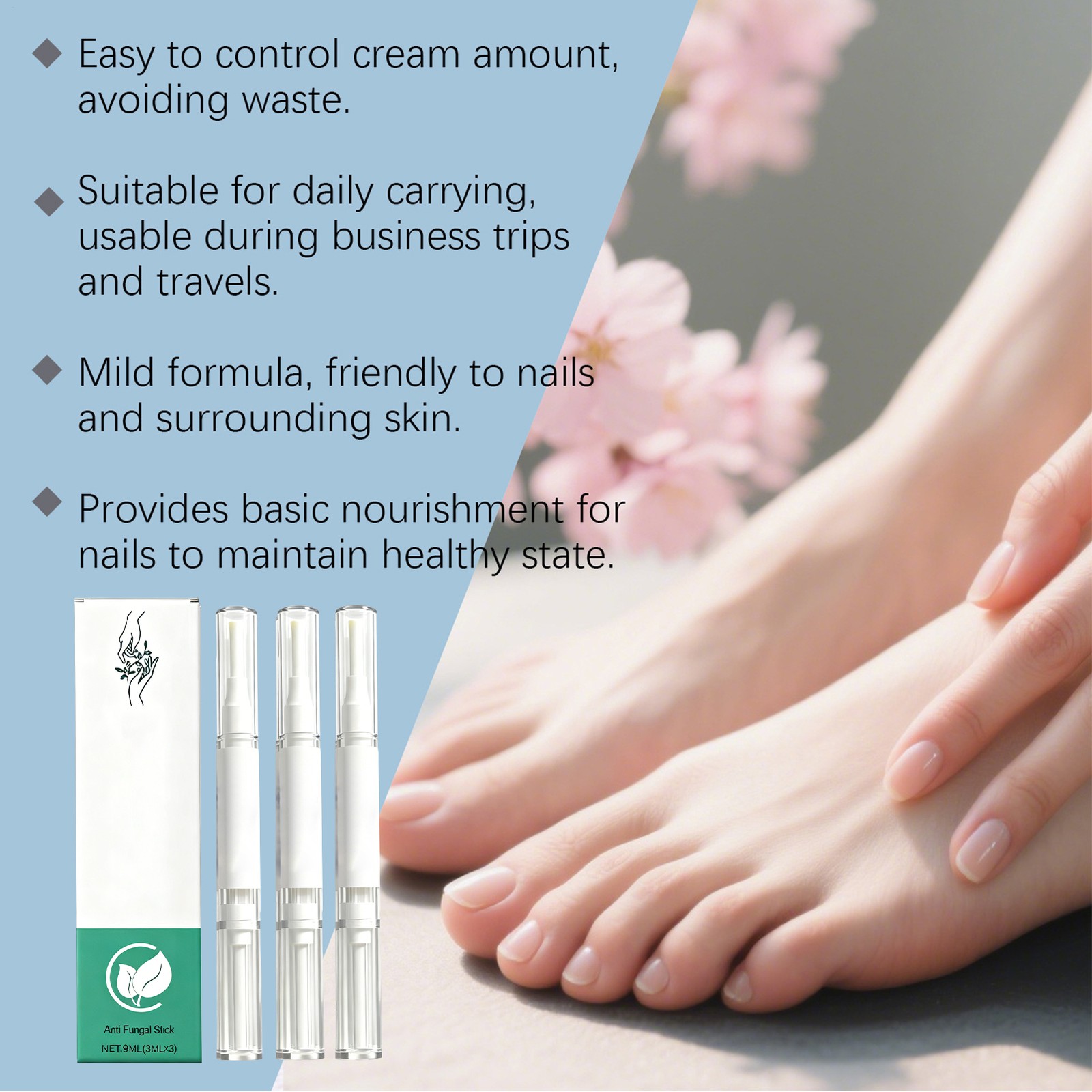 3PCS Orville Nail Fungus Pen Anti Fungus Infection Nail Care Repair Pen Toenail