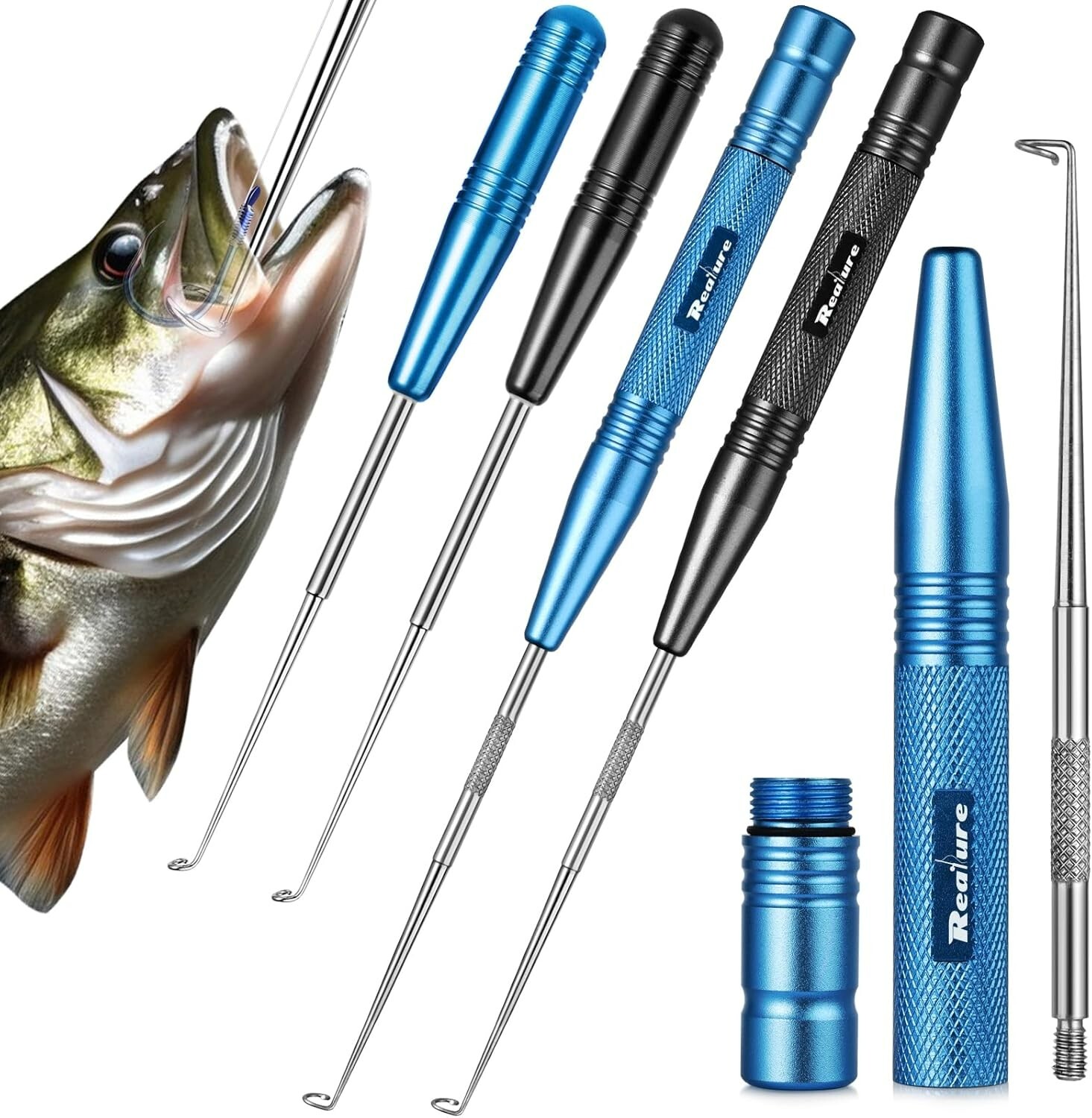 4PCS Easy Fish Hook Remover Detacher Fishing Hook Detacher Tackle Removal Tools