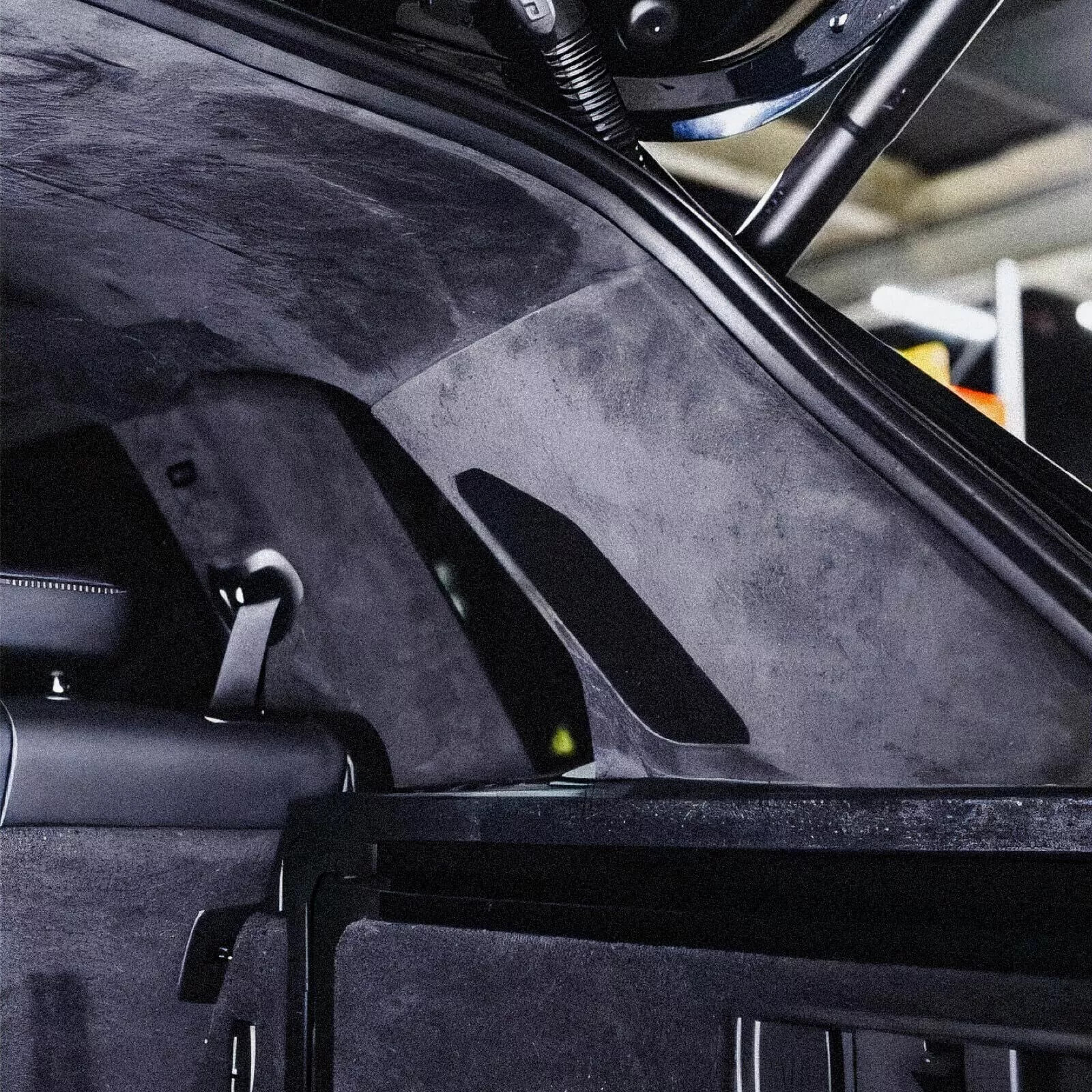 80"x60" Black Headliner Fabric Suede Pickup truck ceiling Liner Sag Upholstery