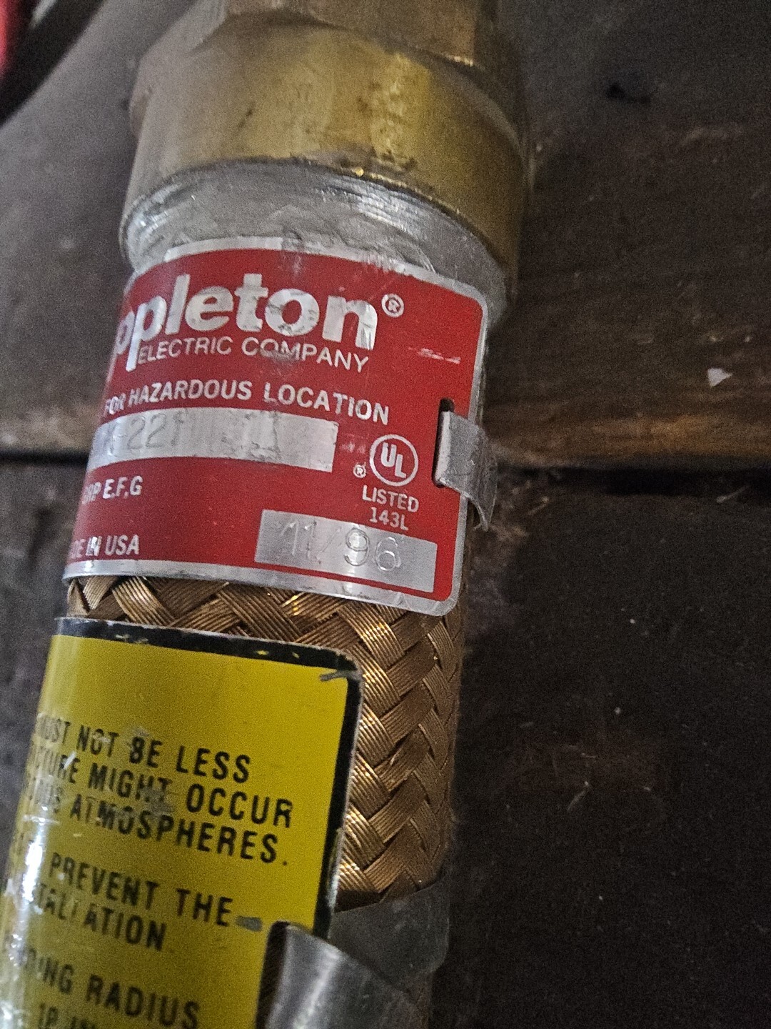 EXGJH-221 APPLETON EXPLOSIONPROOF DUST-IGNITIONPROOF 3/4-INCH