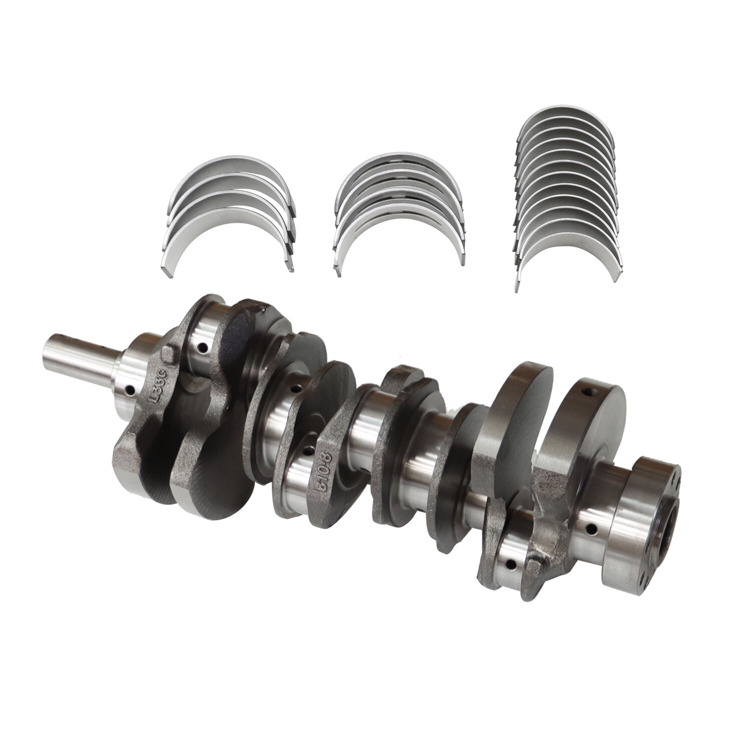 Crankshaft with Main Rod Bearing Set Fit For 11-16 Hyundai Santa Fe Sorento 3.3L