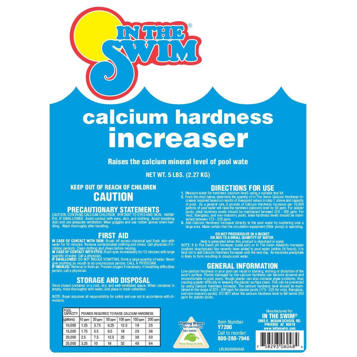 In The Swim Calcium Hardness Increaser For Swimming Pools - Fast-Acting, Scale