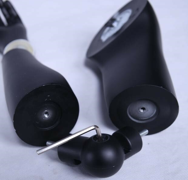 1 PAIR OF FLEXIBLE BLACK ARMS- USED FOR OUR HIGH END MANNEQUIN SHOWN