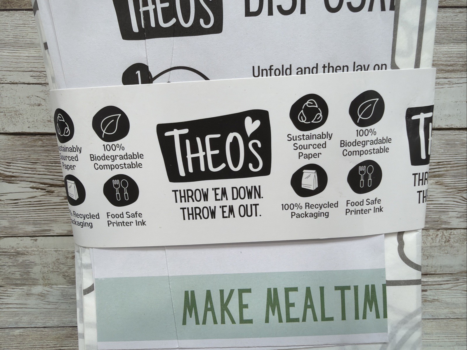 THEO'S Disposable Splat Mats *30 Pack* Biodegradable + Compostable Size: 47"X29"