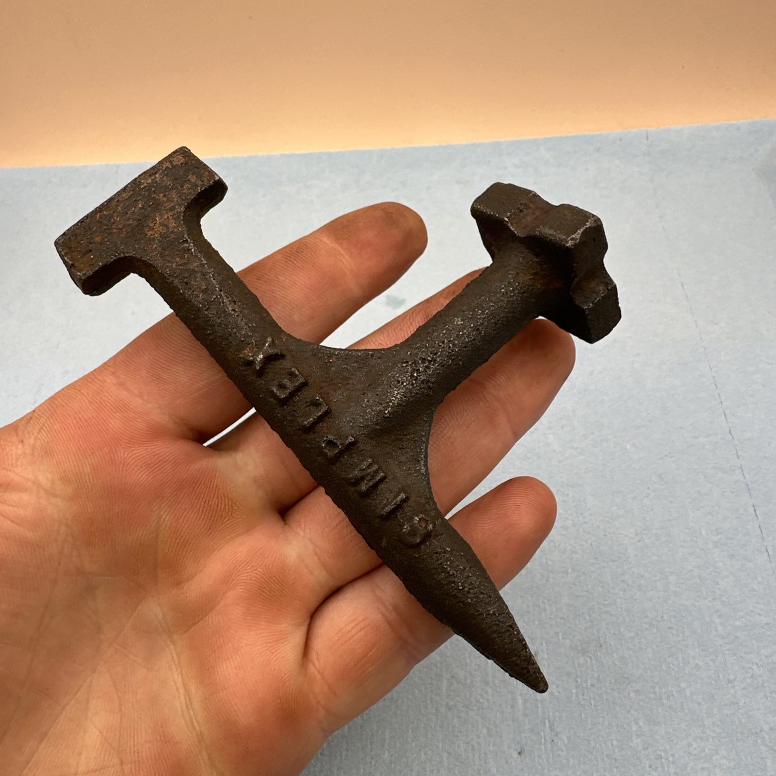 VINTAGE SIMPLEX WATER MAIN GAS VALVE MULTI-TOOL WRENCH, PLUMBING SHUT-OFF TOOL