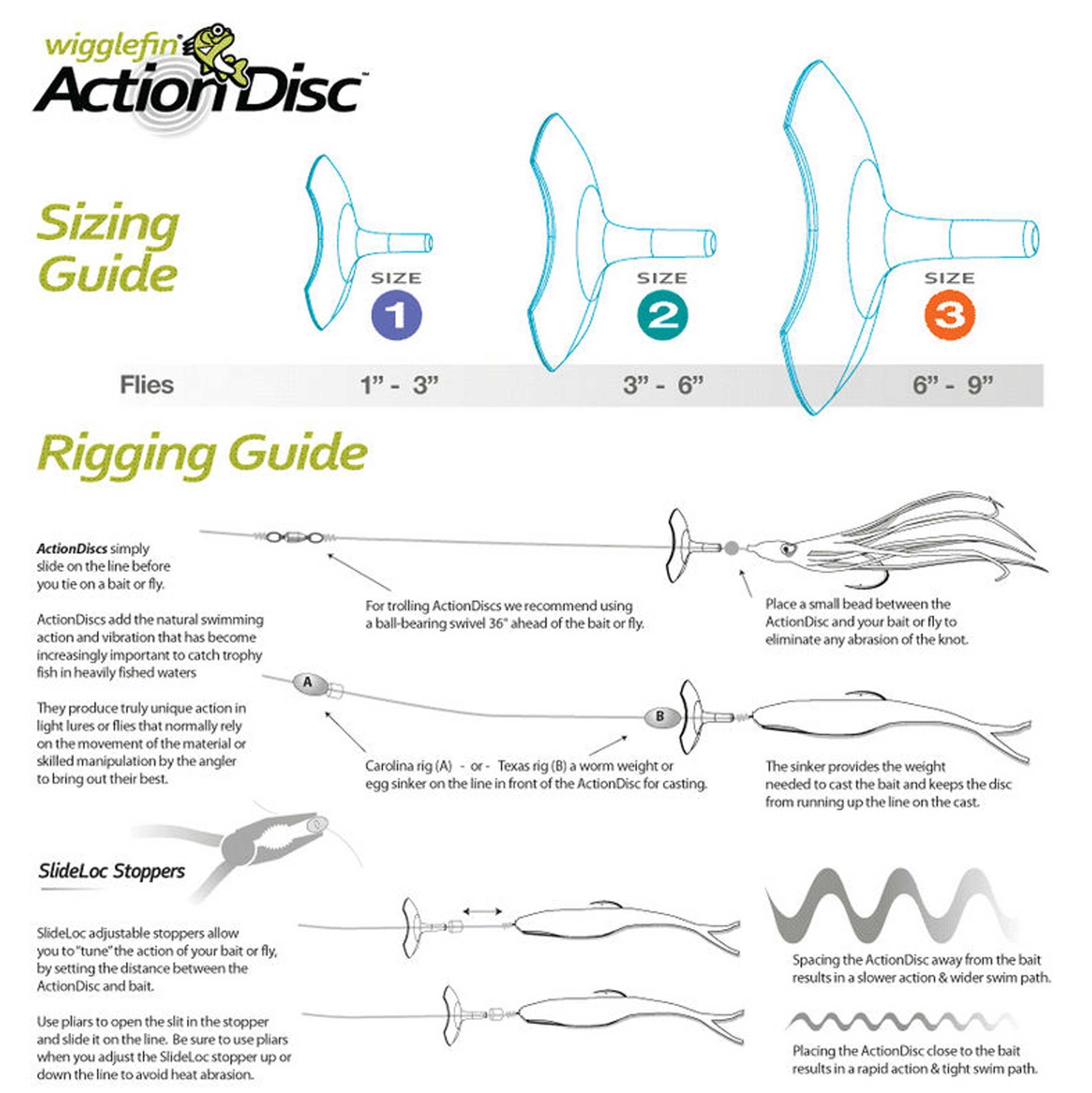 Wigglefin Tackle Action Discs