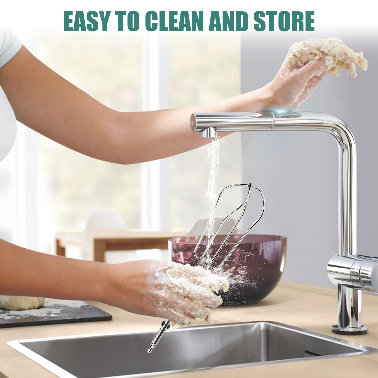 Hand Mixer Beaters Replacement for Cuisinart CHM Series Hand Mixer HM-50 HM-7...