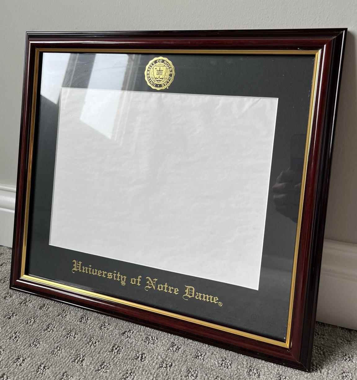 Notre Dame Fighting Irish Diploma Frame