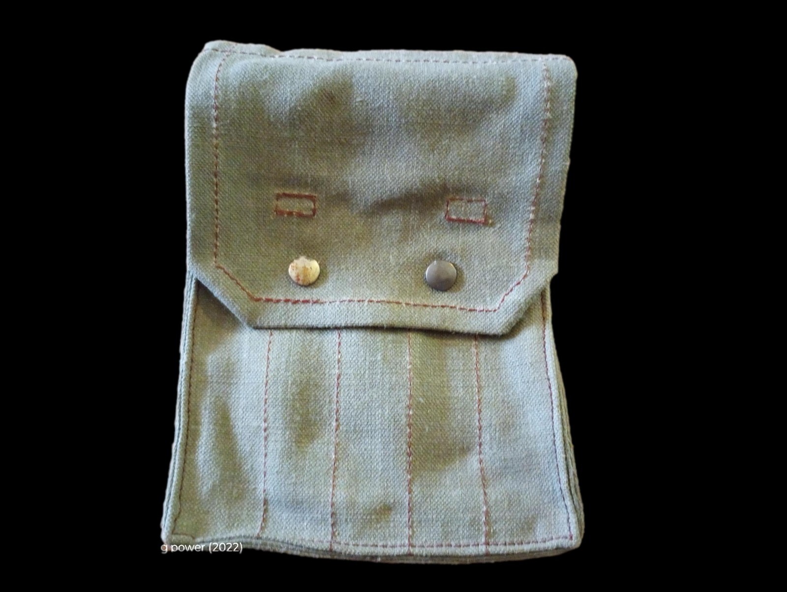 French military mat rifle magazine pouch 5 cell ammo shoulder bag genuine