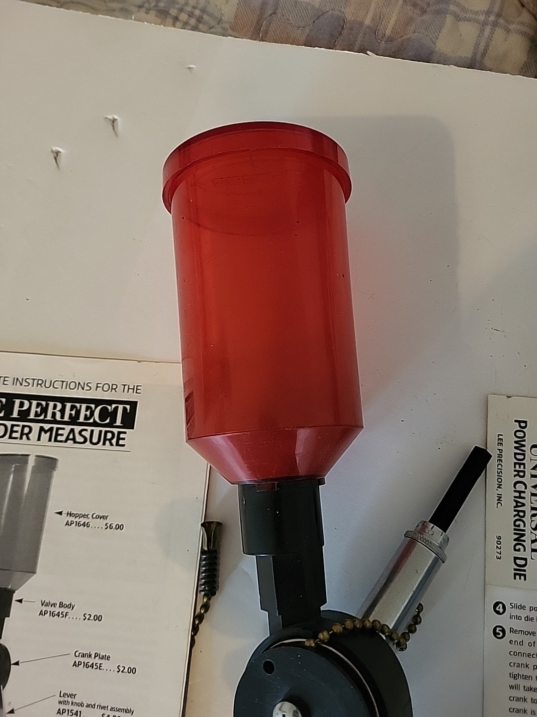 Lee Perfect Powder Measure 90058 & Powder Charging Die 90273 Reloading
