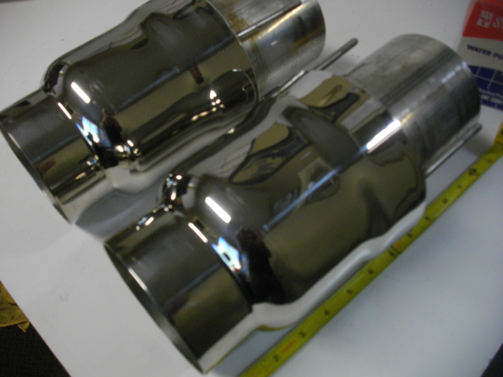 Boat Marine 4" Stainless Exhaust Tips with Mufflers Gibson Eddie Gaffrig