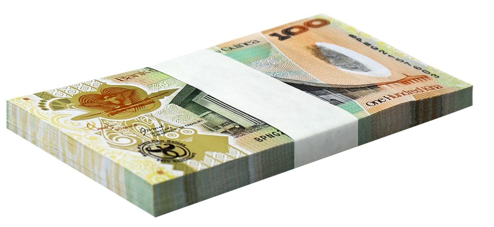 Papua New Guinea 100 Kina, 2008, P-37, UNC, Commemorative X 100 PCS Bundle Pack