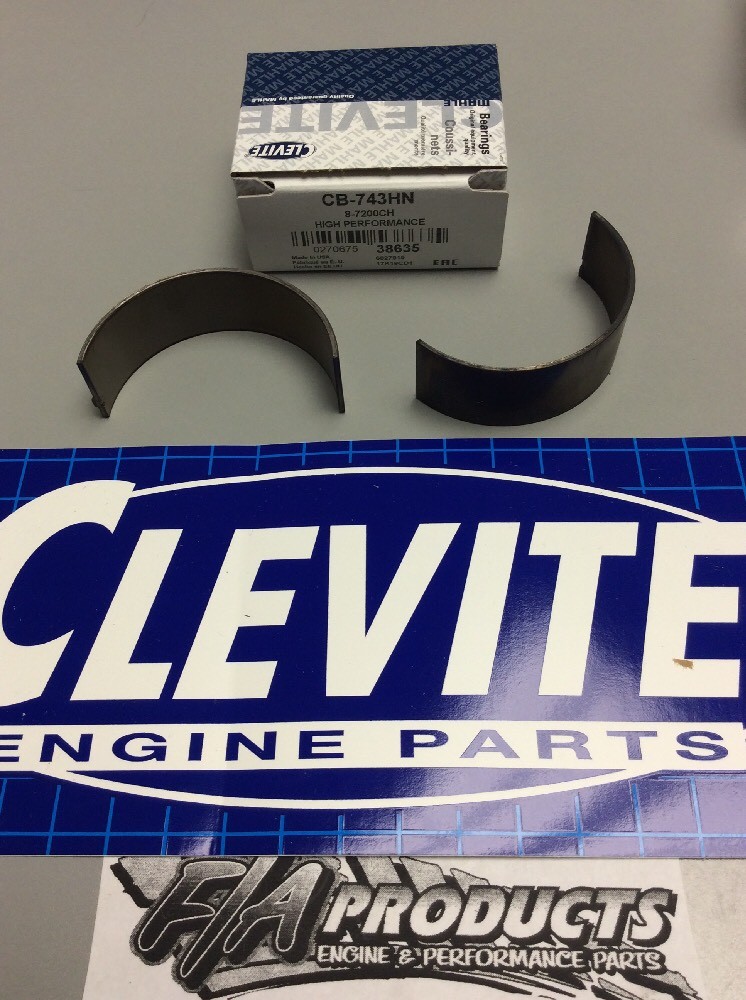 Big Block Chevy 396 454 502 HP Connecting Rod Bearing Set Of 8 Clevite CB-743HN