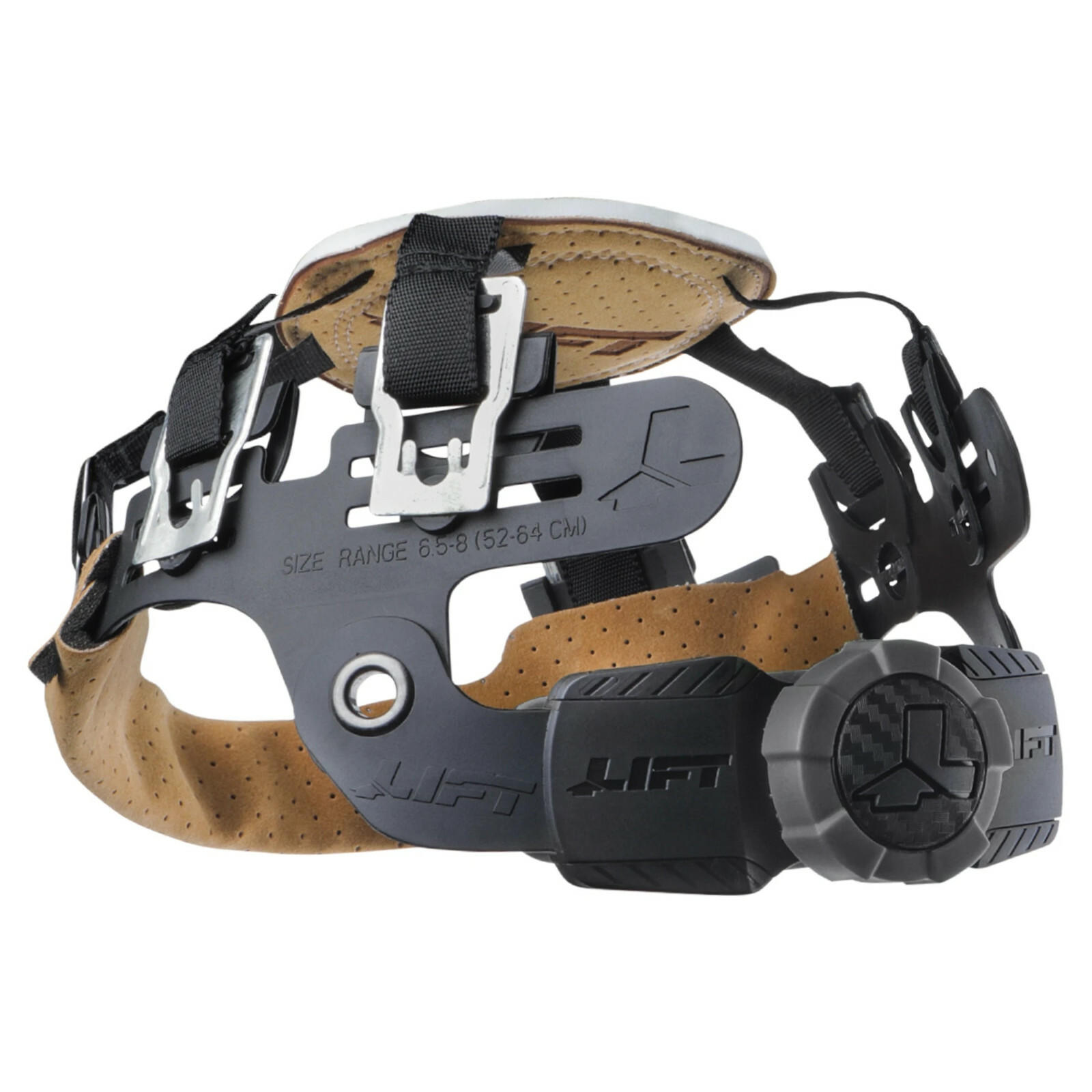 LIFT Safety DAX FIFTY/50 RED & BLACK Full Brim Hard Hat with Ratchet Suspension