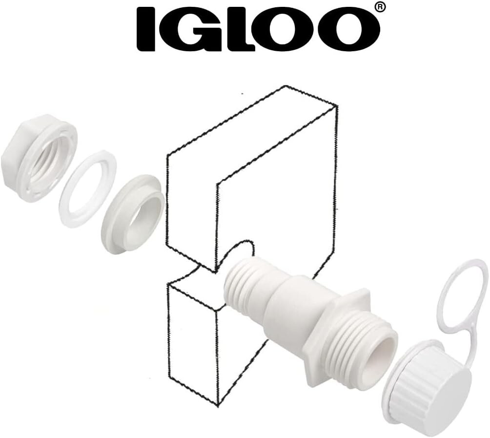 Igloo Replacement Threaded Drain Plug One Size, White