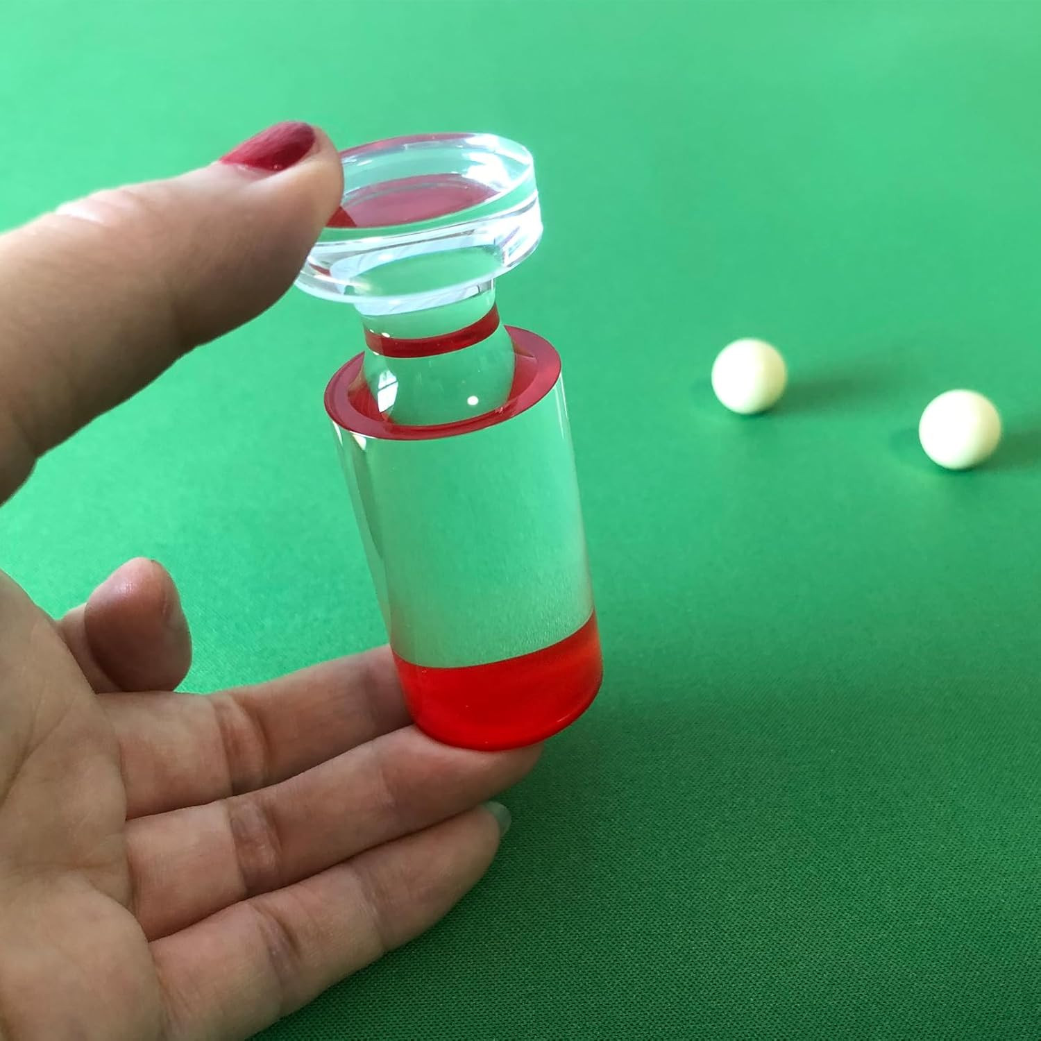 Roulette Marker Balls Set - Flat Top Acrylic Win Marker with 2 Roulette Wheel Ta