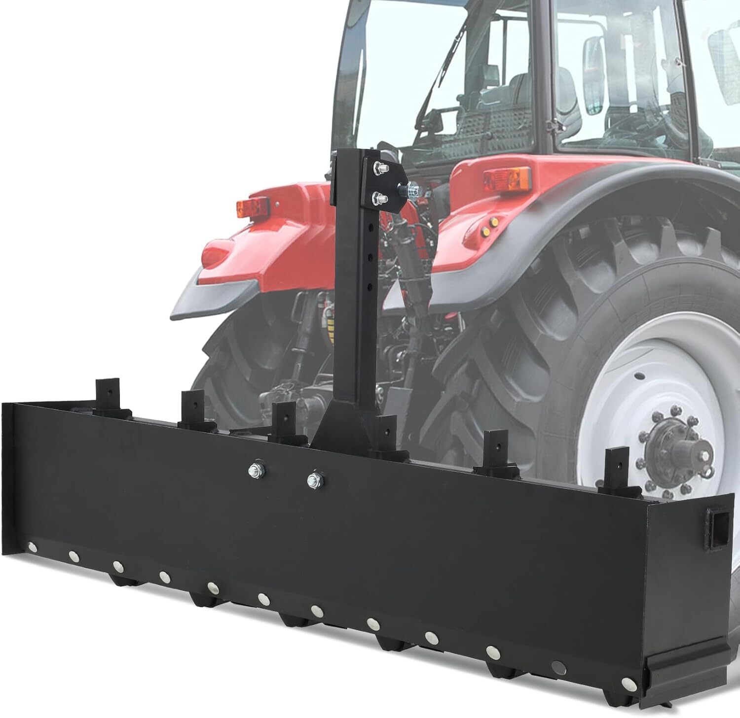 55" Tow Behind Box Scraper Box Blade 3-Point Quick Hitch For Cat 0 Cat 1 Tractor