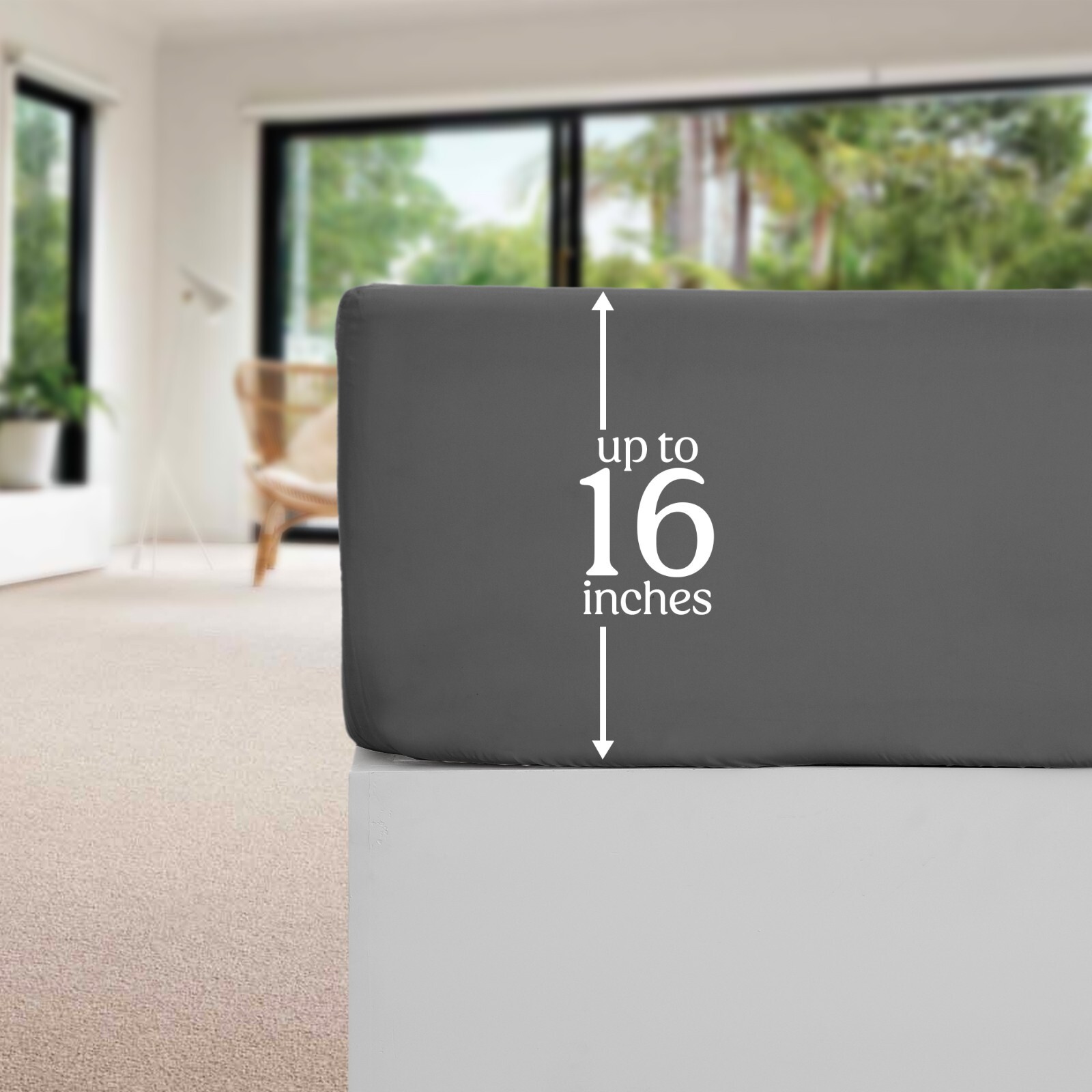 Fitted Sheet Deep Pocket Easy Care Breathable Microfiber Elastic Bedding Sheets