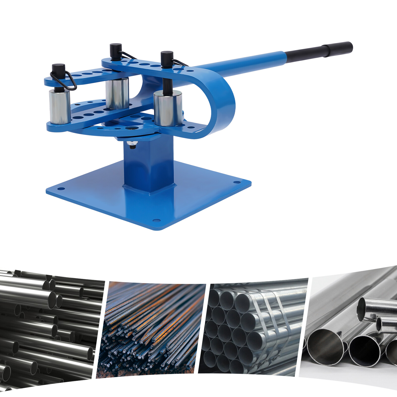 Premium Manual Pipe Bender 1''-3'' with 7 Dies for Versatile Bending