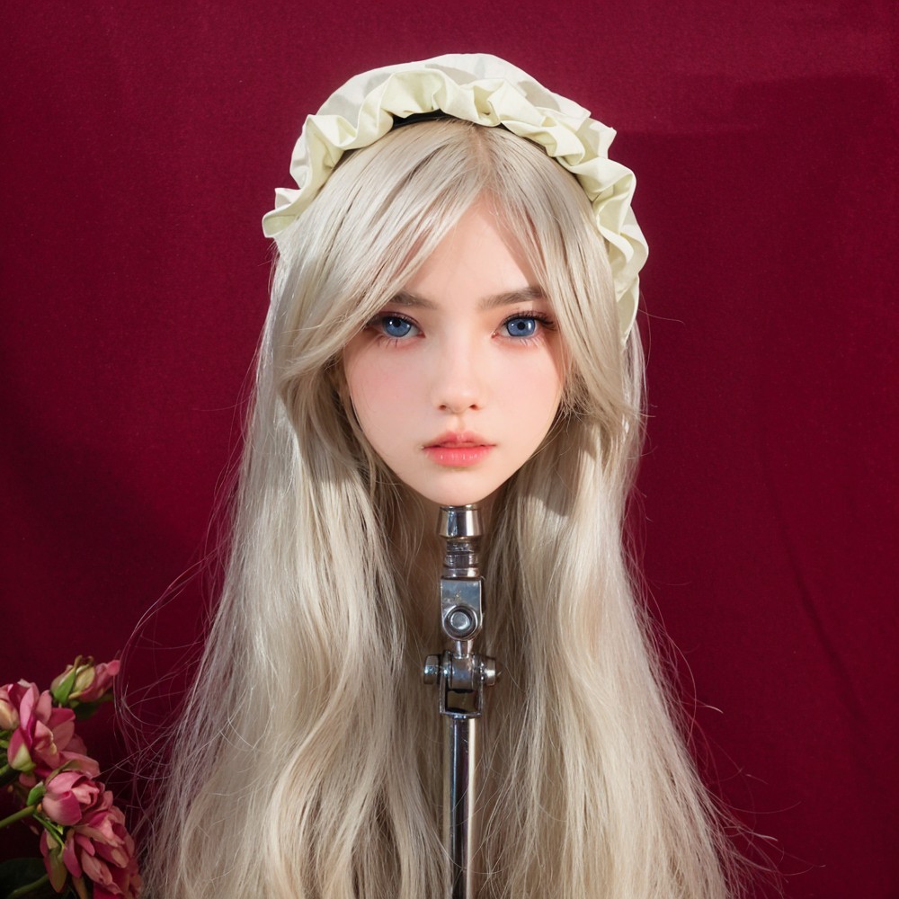 Single female head model,soft texture,Mannequin Head,TPE material,simulated fema