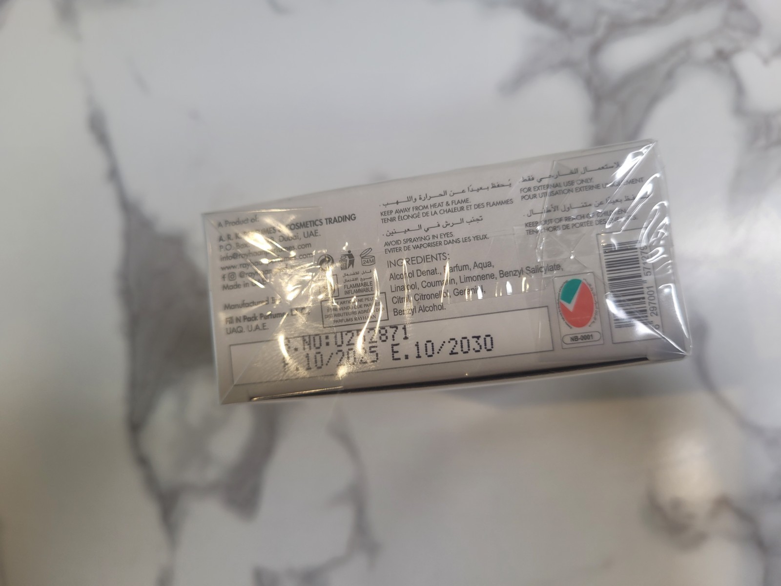 Italia Pour Homme by Rayhaan EDP 3.4 Oz/100 ML Spray New in Box