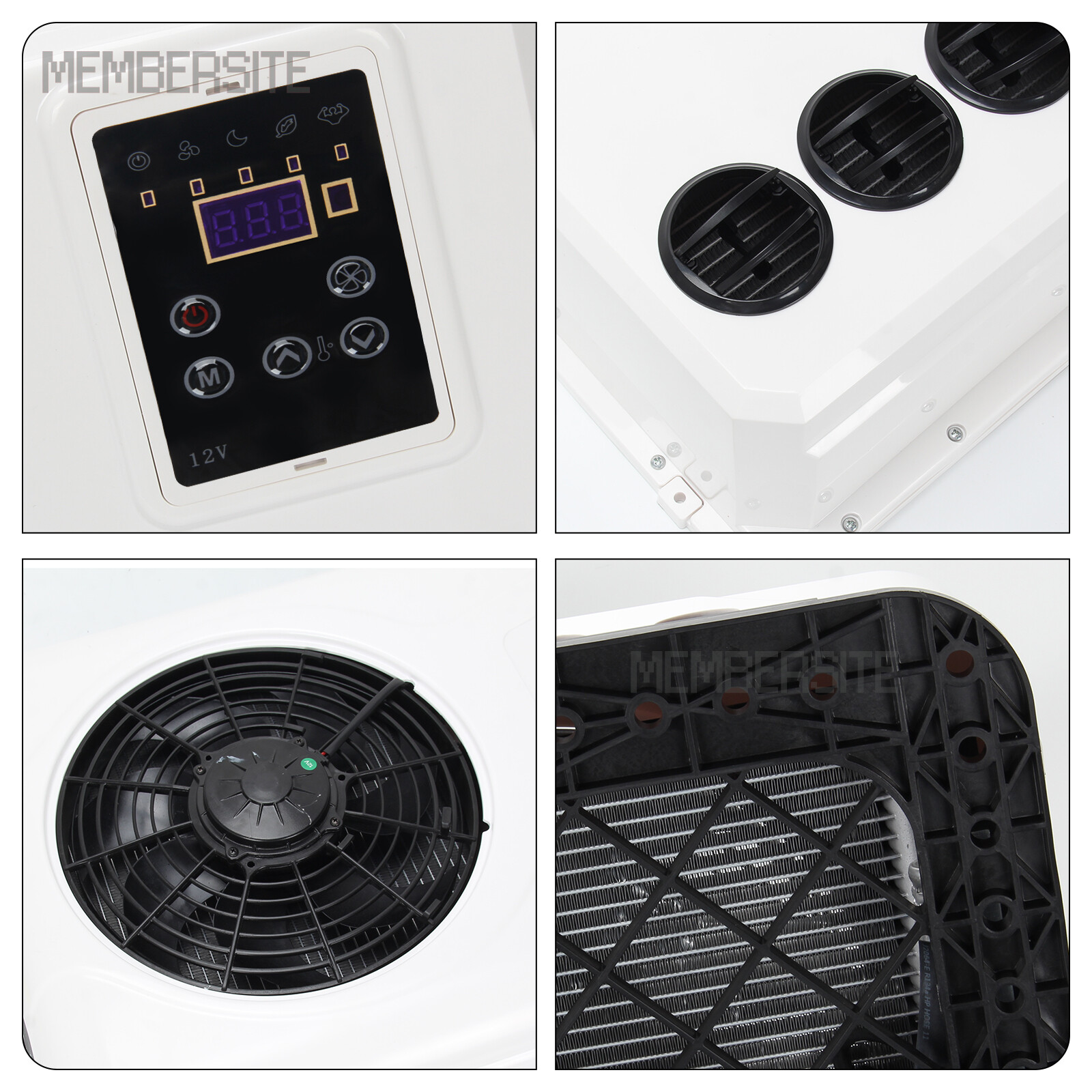 12000 BTU 12V Split AC Truck Cab Air Conditioner For Semi Trucks Bus RV Caravan