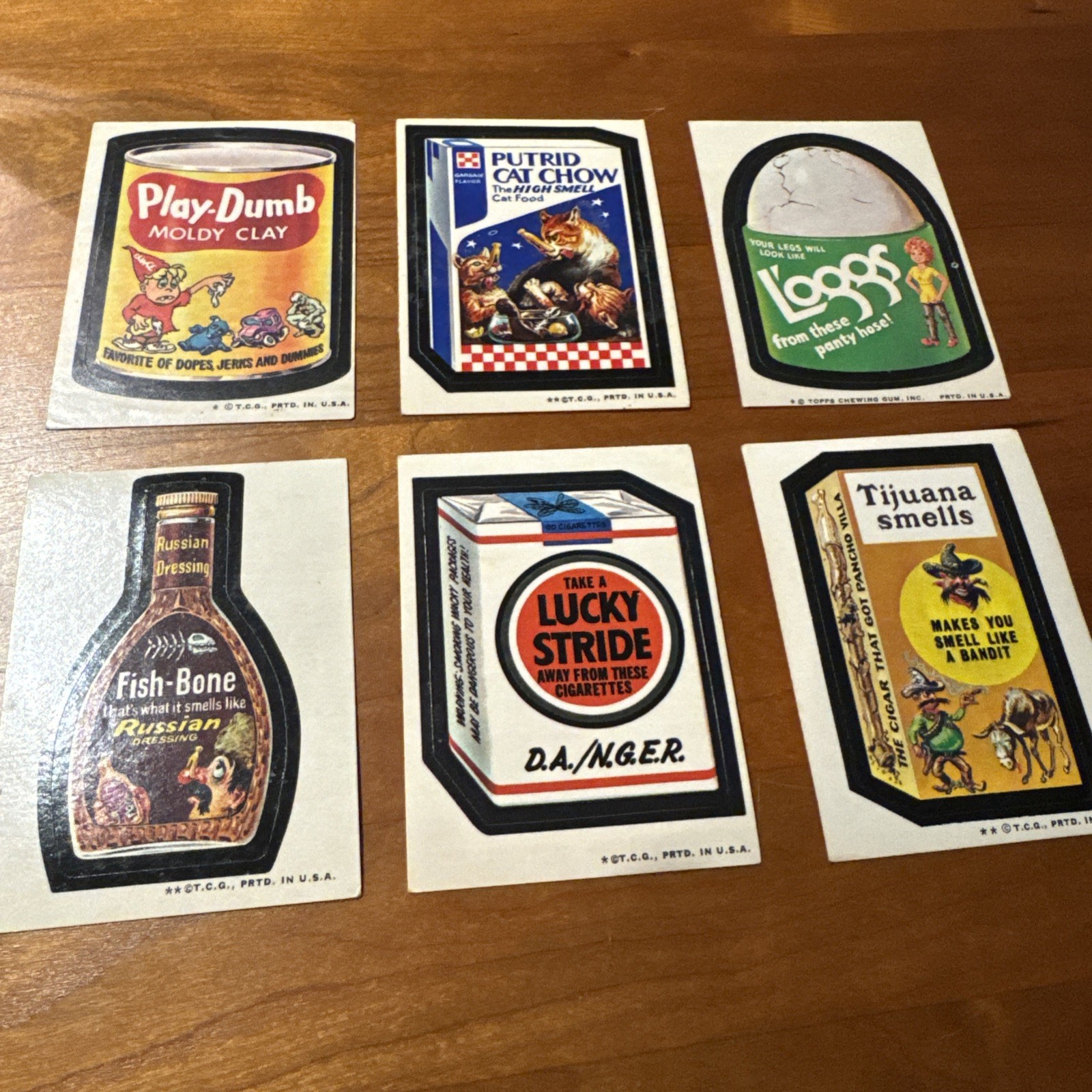 FREE SHIP! 1973-75 Topps Wacky Packages Lot Of 6 NICE! #14