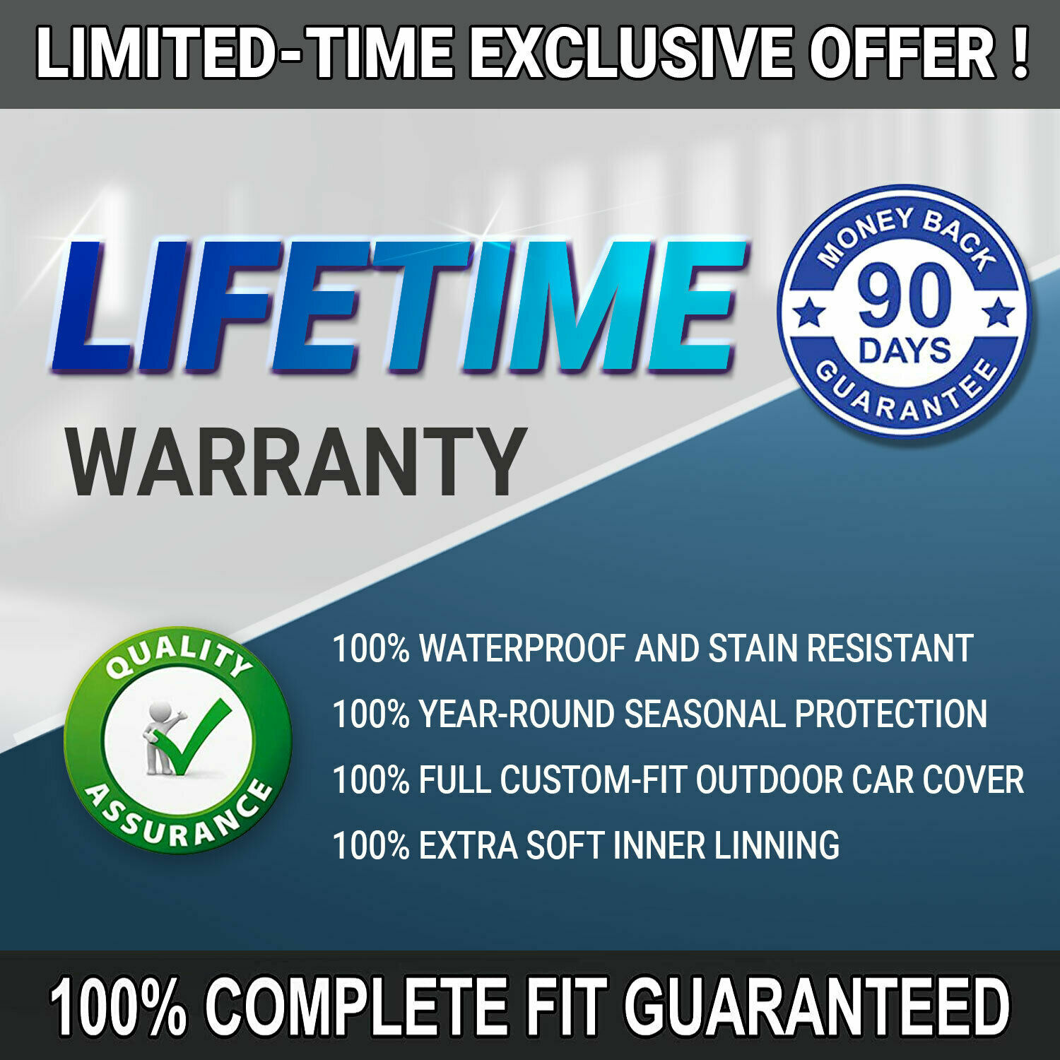 For [RAM] 100% Waterproof / Lifetime Warranty Premium Custom Truck Car Cover