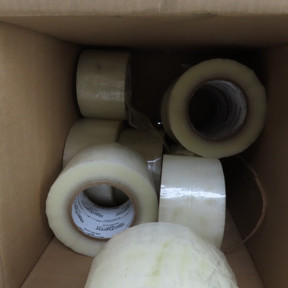 ShorrExpress 15120011 Carton Sealing Tape 72mm Clear Mixed Lot/11 Partial Rolls