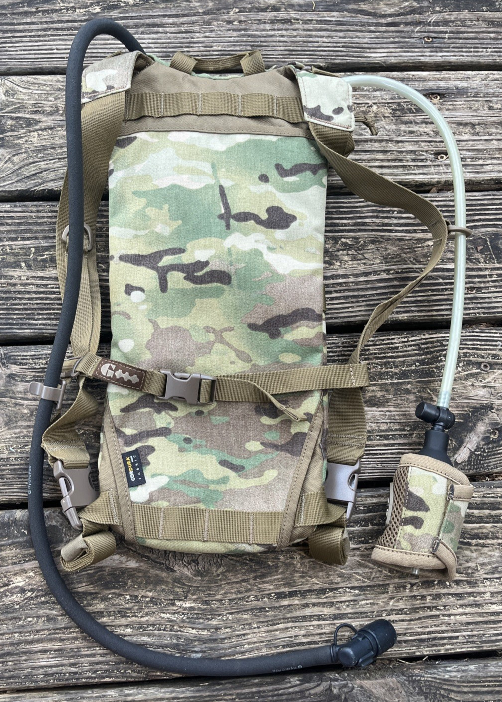 Aquamira Rigger Tactical 2L Hydration Backpack Pressurized Multicam Molle NEW