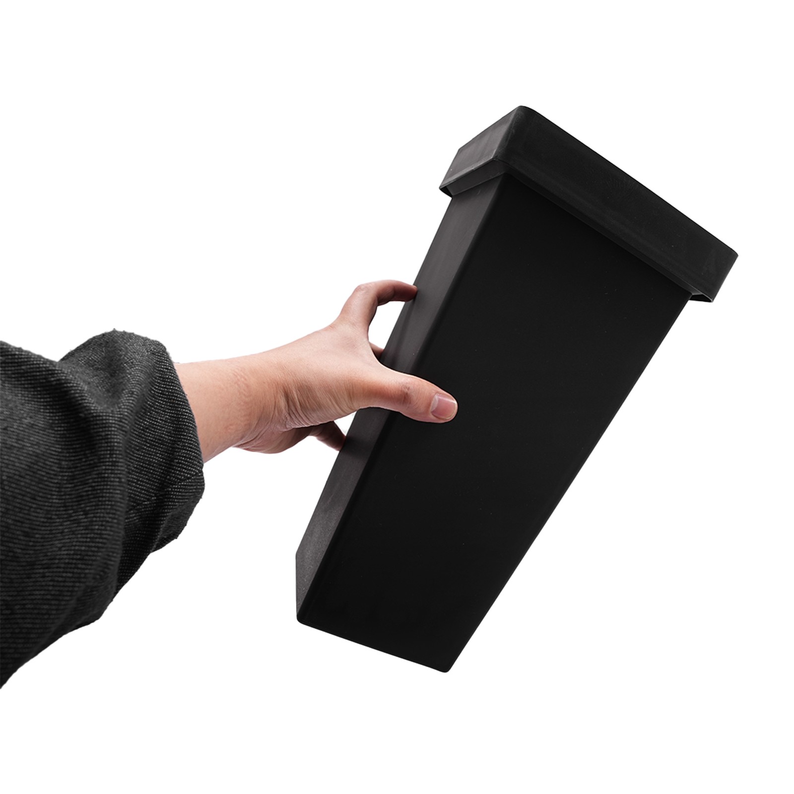 12 Pcs Black Plastic Flower Buckets, Flower Display Buckets, Wedding Flower Disp