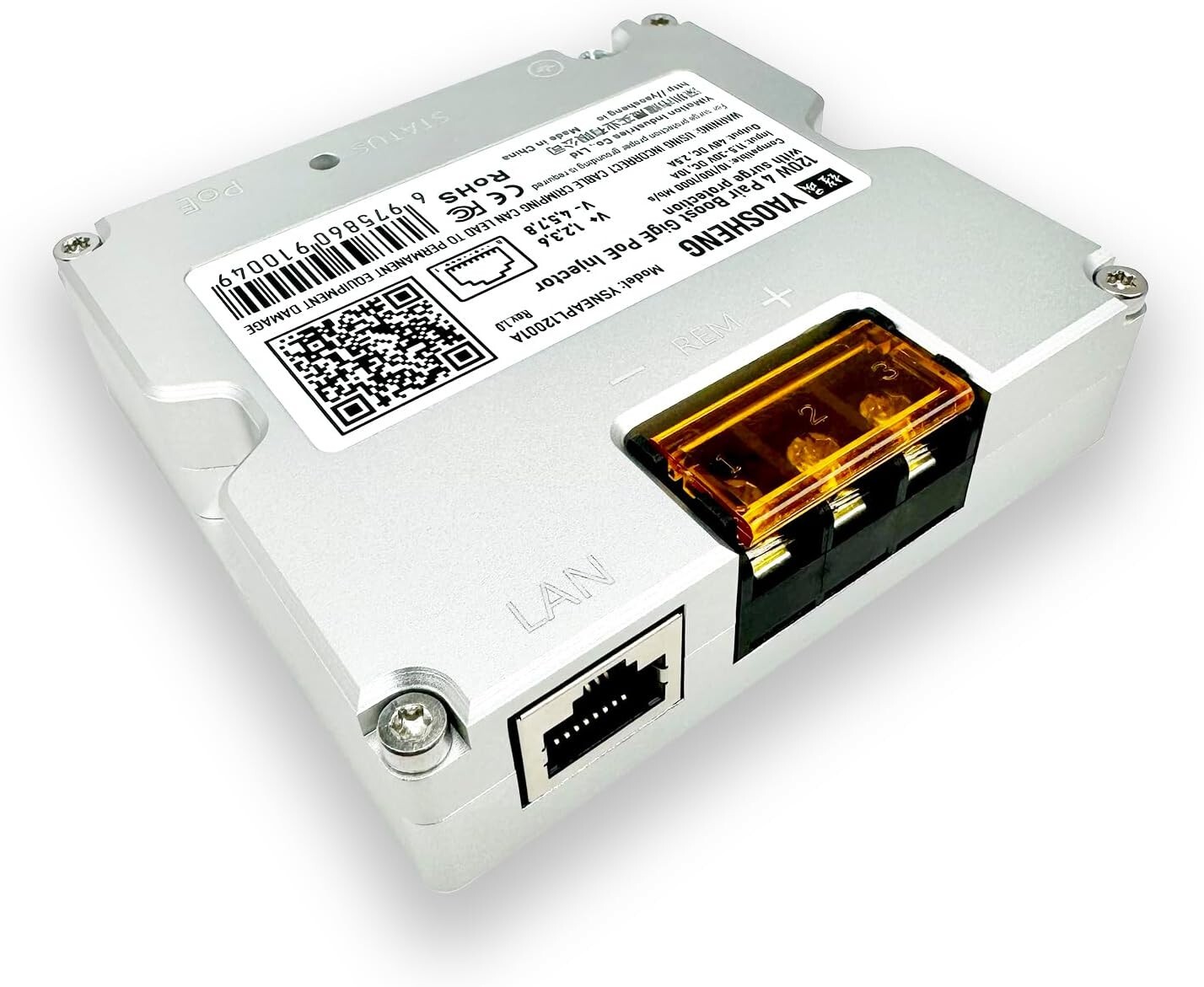 YAOSHENG 120W Step Up PoE Injector for Starlink GEN2