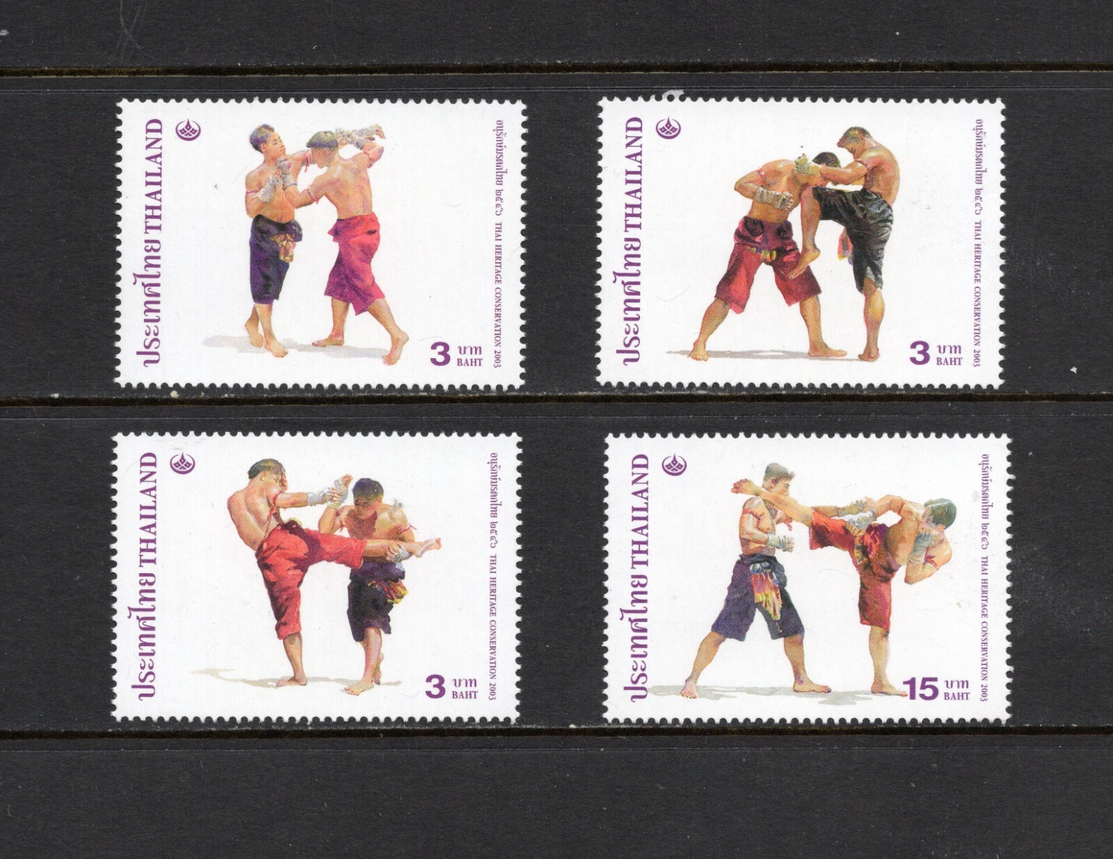 S4404   Thailand  2003   sports  Kickboxing   4v.   MNH