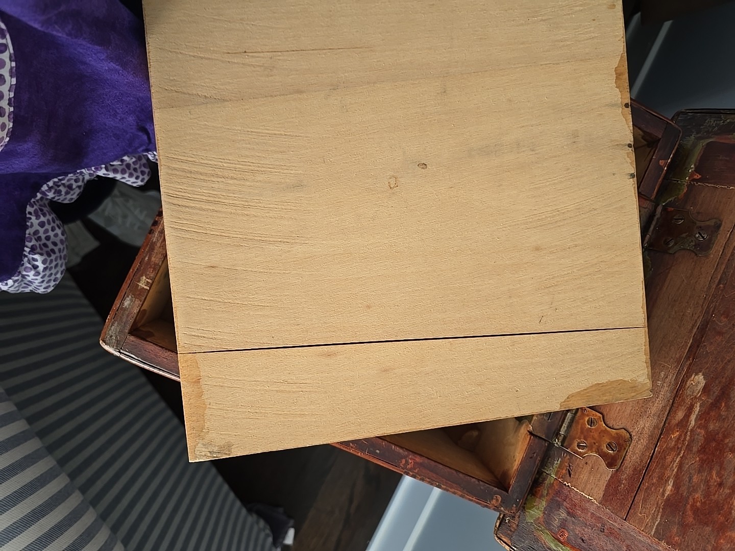 Vintage Bamboo Sewing Basket Stand