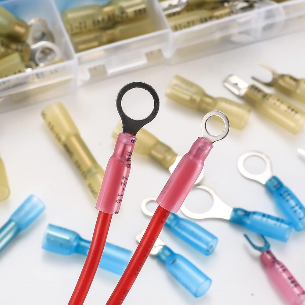 320/120Pcs Heat Shrink Wire Connectors Marine Automotive Waterproof Terminals