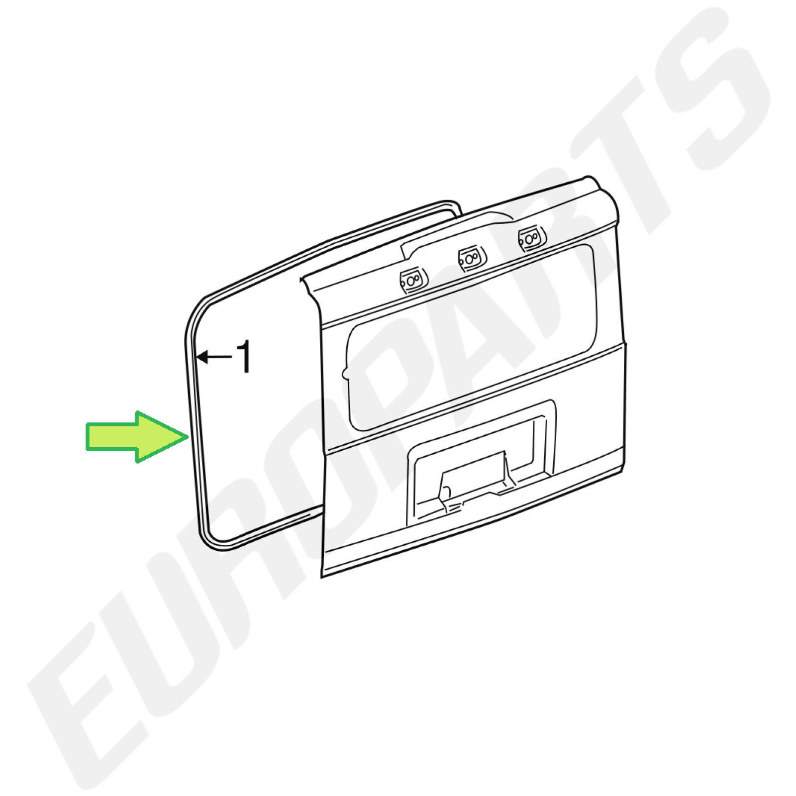 2003-09 Hummer H2 SUV 5-Piece Rubber Seal Weatherstrip Set for Doors & Liftgate