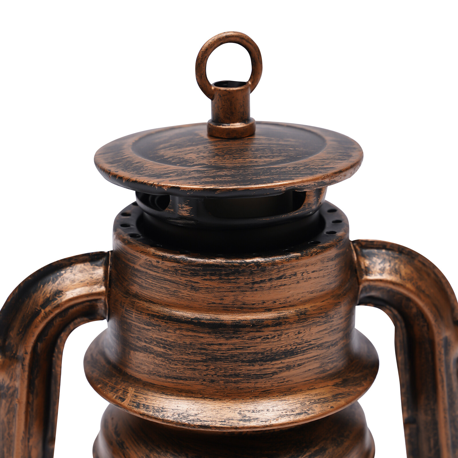 Rustic Wall Sconce Lighting Lantern Mounted Light with Glass Lampshade Hallway