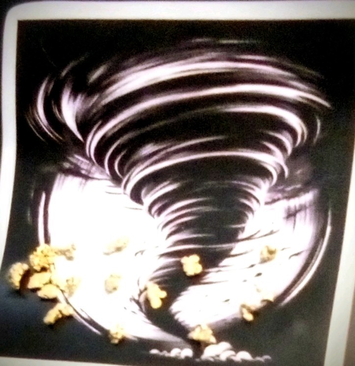 Crystalline Gold Nugget 0.294g from Kansas Twister Paydirt