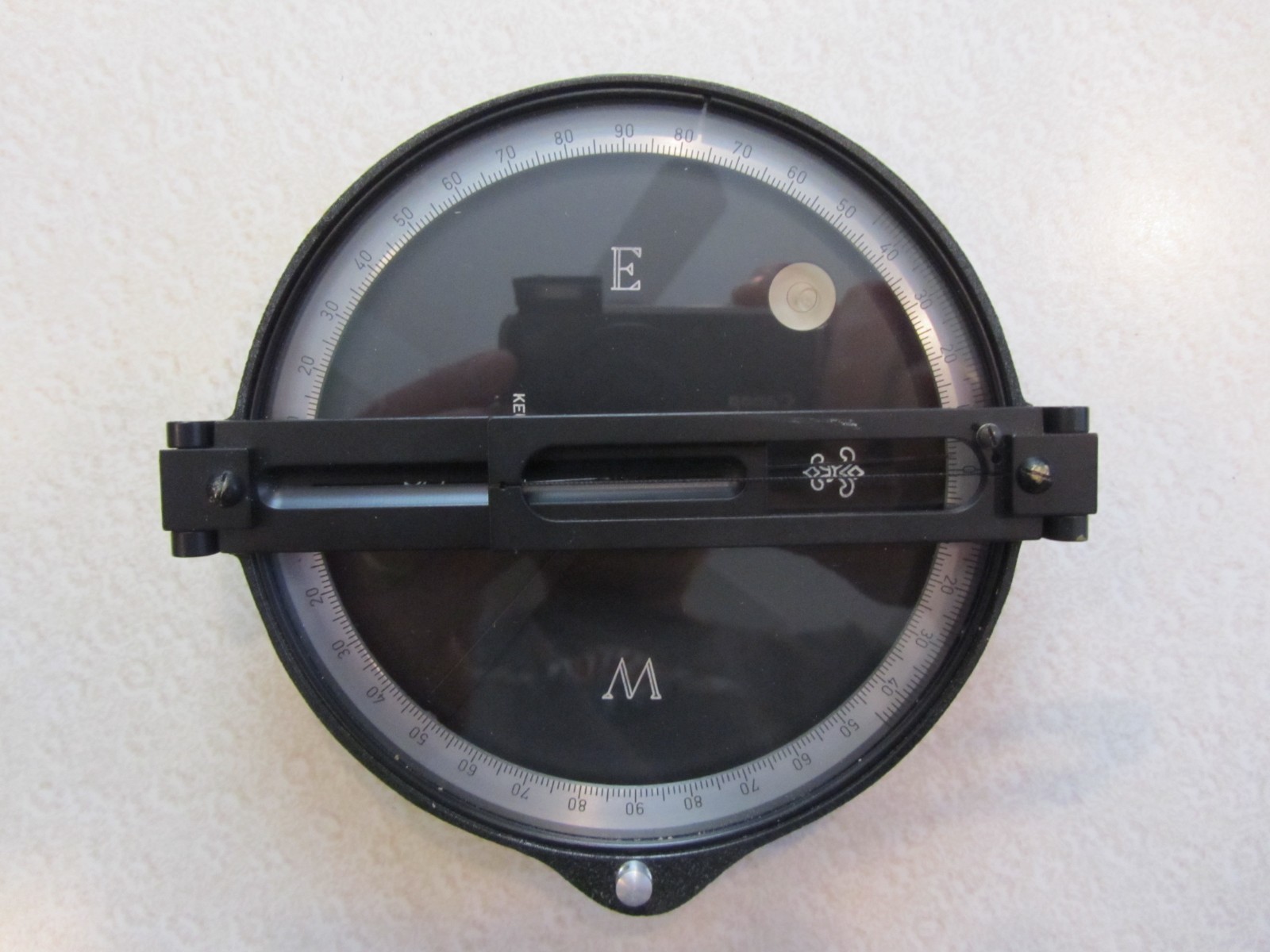 Vintage K&E Keuffel & Esser Surveyors Compass Leather Case Boxed Made In Germany