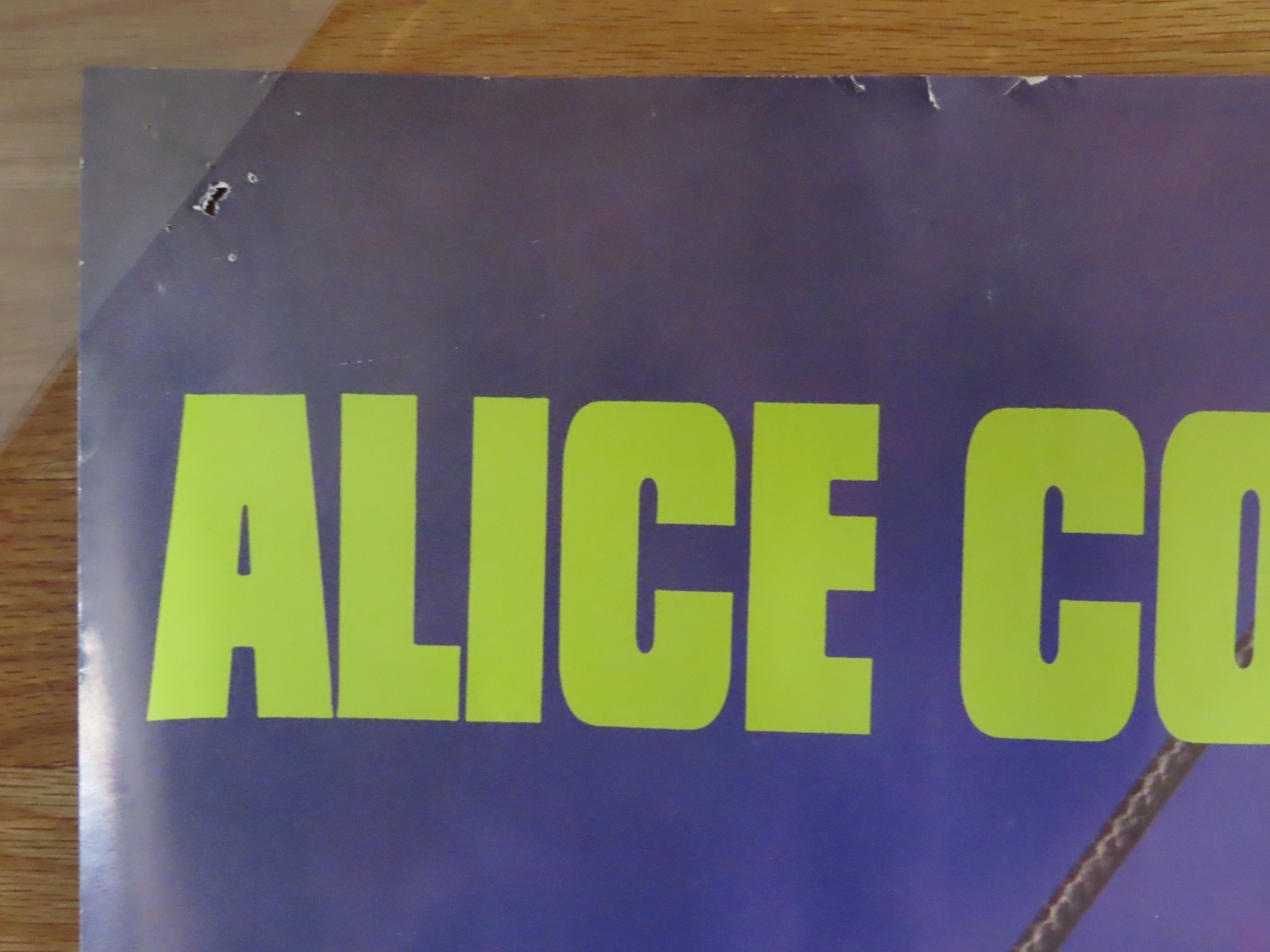 1989 ALICE COOPER "Trash" Poster "Poison" "House of Fire" "Bed of Nails"