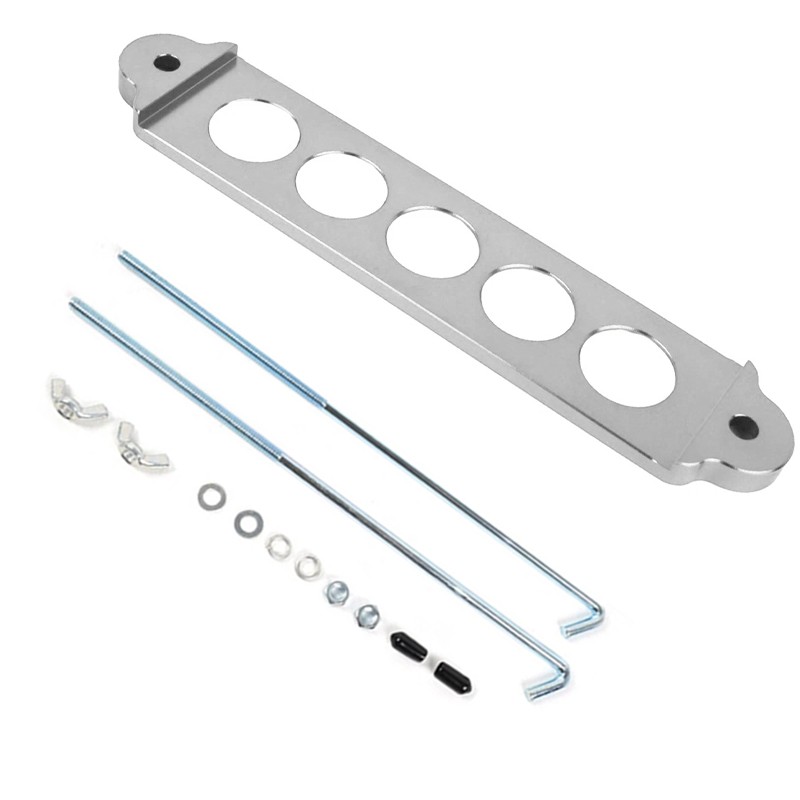 New Aluminum Car Battery Hold Down Tie Down Mount Bracket Car Battery Holder