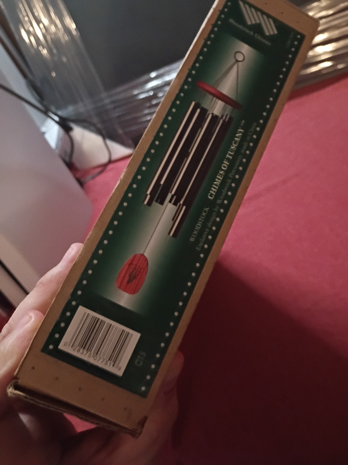 WOODSTOCK "CHIMES OF TUSCANY" WIND CHIME LARGE " NEW IN BOX