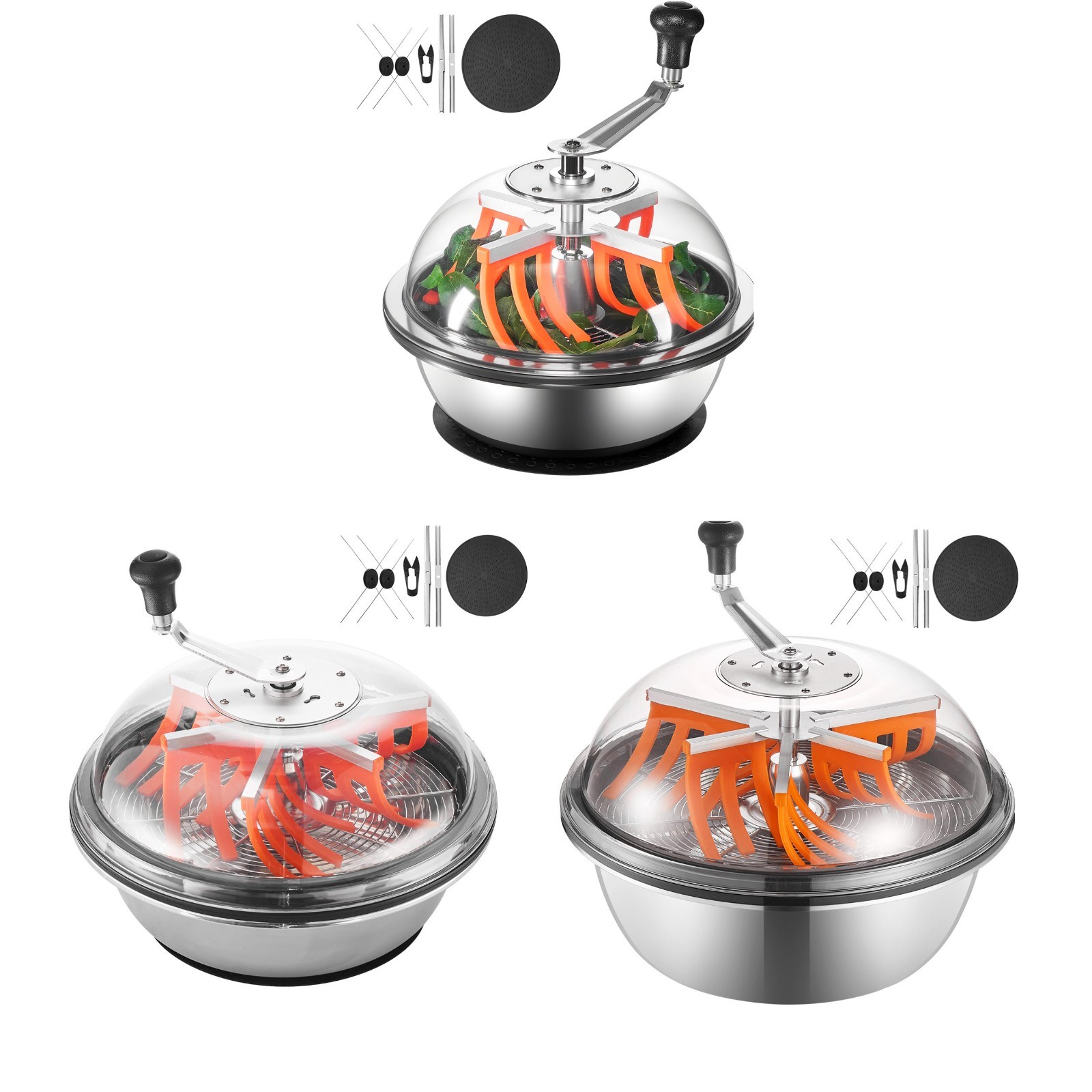 Uimoso 13" 16" 19" Manual Leaf Bud Trimmer Stainless Steel Bowl for Bud Trimming