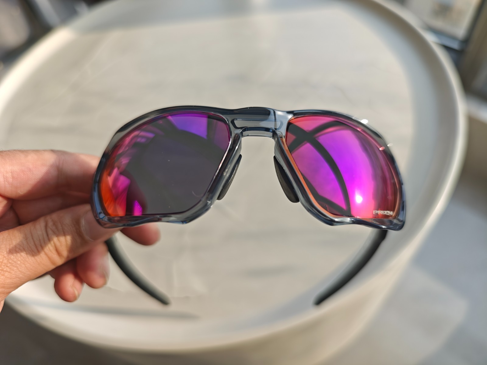 Oakley Sunglasses Plazma OO9019-0359 Grey Ink Frames with Prizm Road Lenses